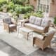 Option Yellow Rattan Beige Cushion