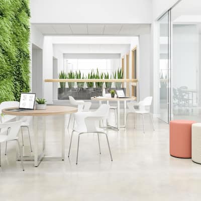 Mirella 42" Round Cafe Table, High-End Dining Table 29.5" Tall