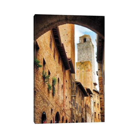 iCanvas "Tower In San Gimignano, Tuscany, Italy" by George Oze Canvas Print