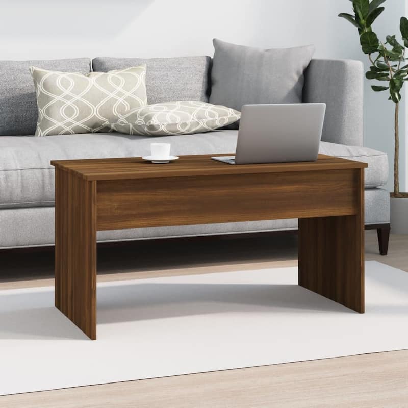 vidaXL Coffee Table Lift Top End Table Accent Side Sofa Table Engineered Wood - 40.2" x 19.9" x 20.7"