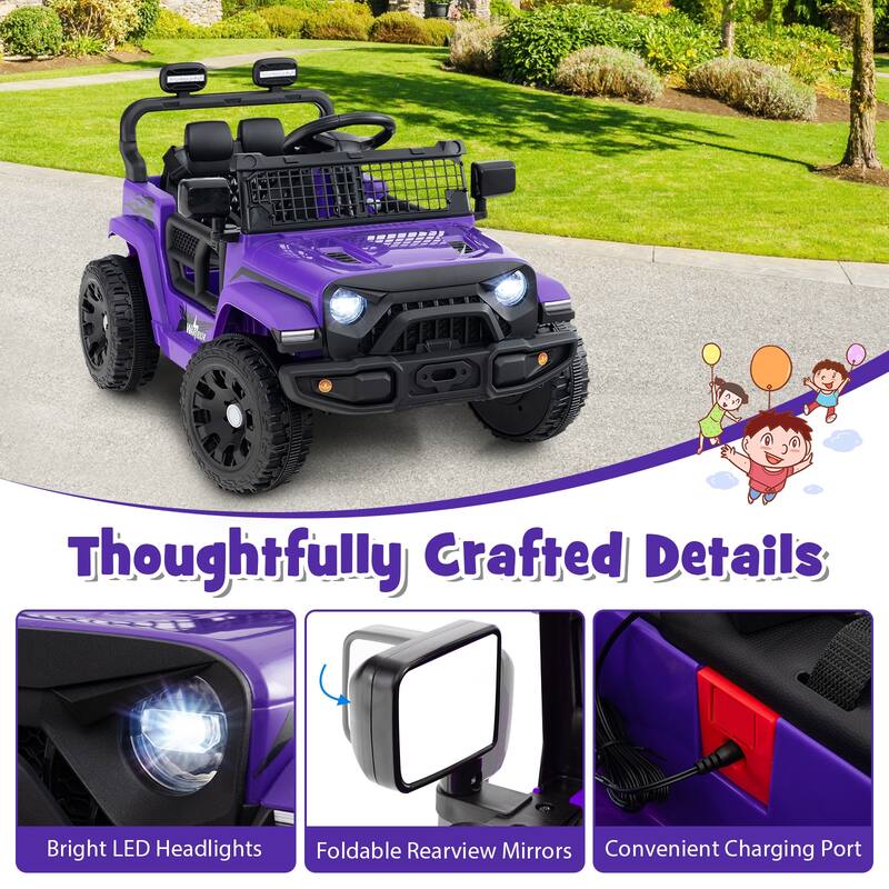 Gymax Kids Ride on Car Truck 12V Battery Powered Electric Vehicle w/