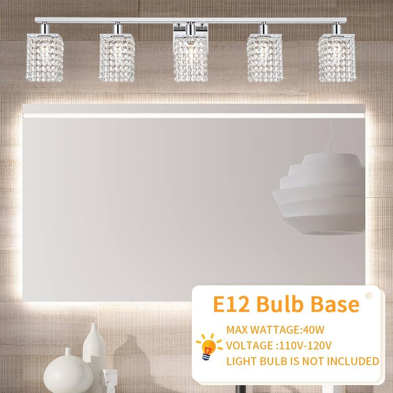 Modern Bathroom Lights with Crystal Shape