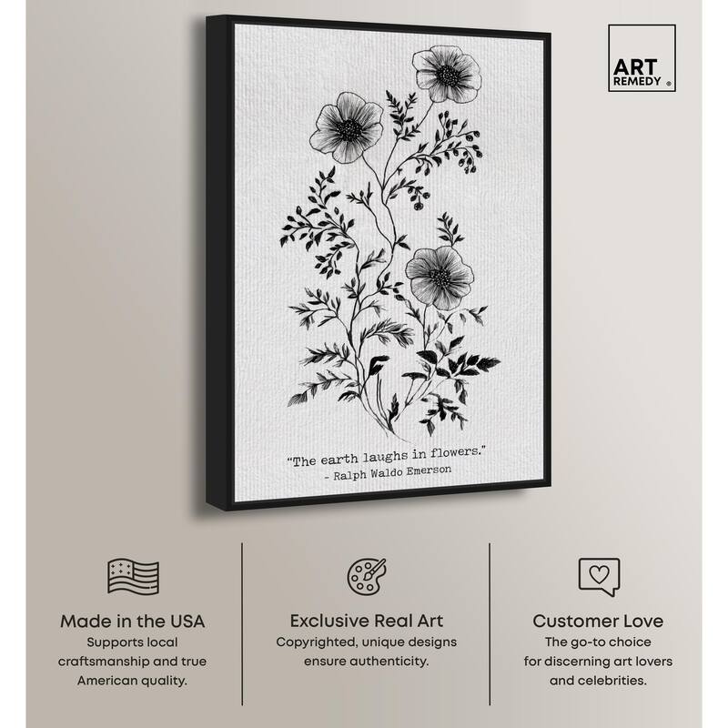 Earth Laughs in Flowers Canvas by Art Remedy