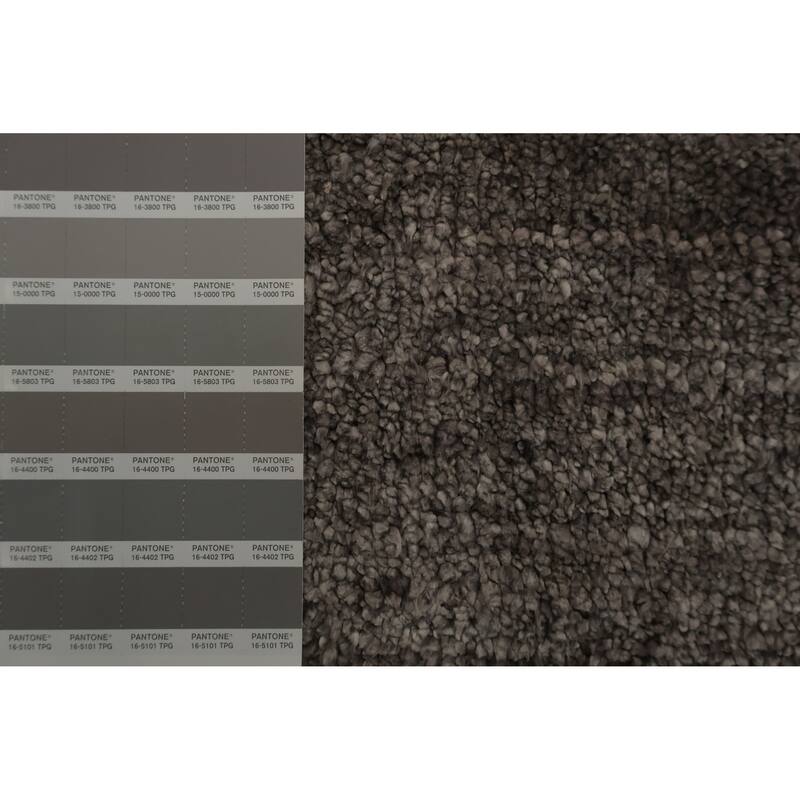 Hand Knotted Oriental 100% Wool Carpet Tribal Contemporary Greys & Charcoal Gabbeh Area Rug - 11' 4'' X 8' 6''