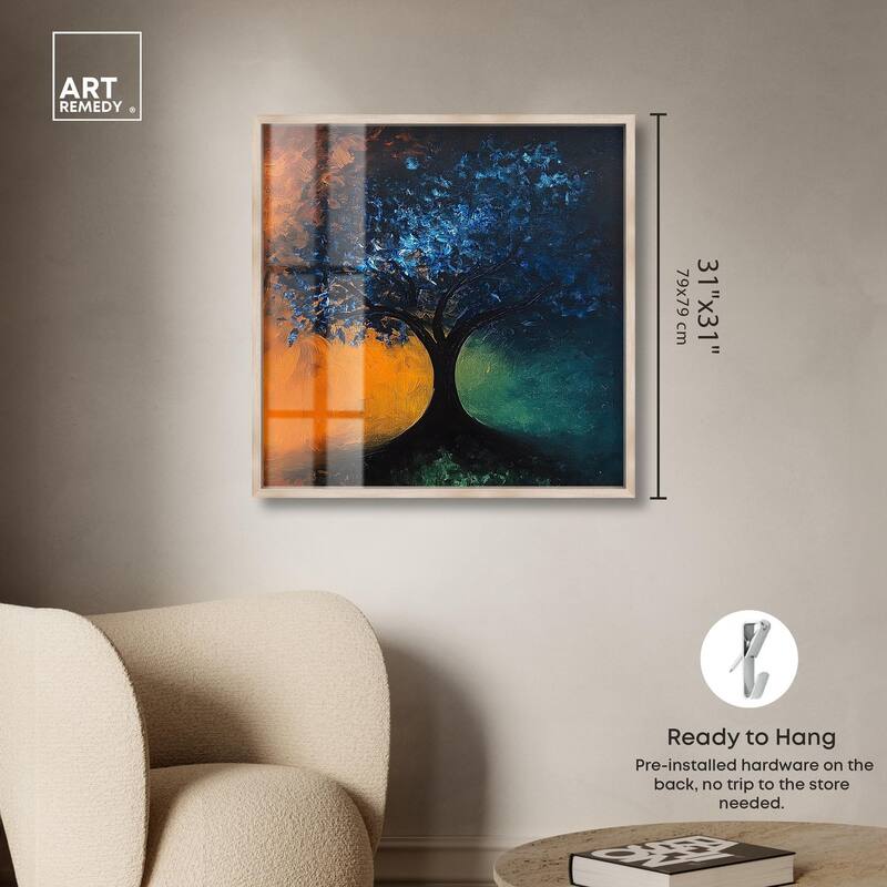 Tree of Opposites II Shadowbox by Art Remedy