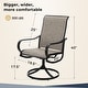 preview thumbnail 16 of 42, MAISON ARTS 9 Pieces Patio Dining Set, 60 Inch Square Metal Table and Sling Dining Chairs