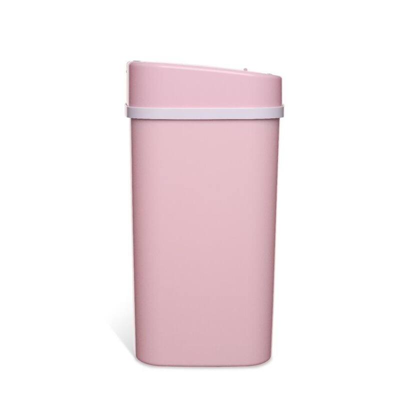 NINESTARS DZT-12-5PK Motion Sensor Pink 3.2-gal Trash Can