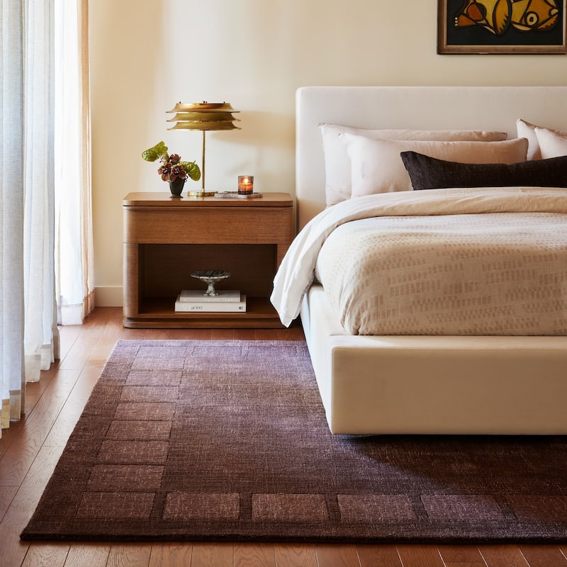 Nuloom Petra High-Low Wool-Blend Area Rug - 8'6" x 11'6" - Truffle Brown