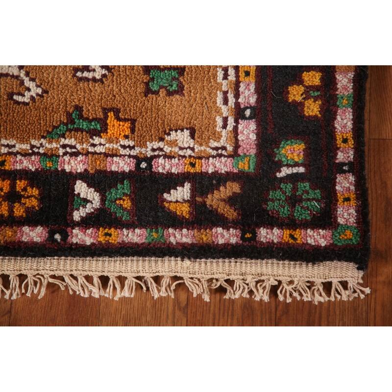 Geometric Kazak Accent Rug Handmade Traditional Wool Carpet - 3'0"x 5'0"