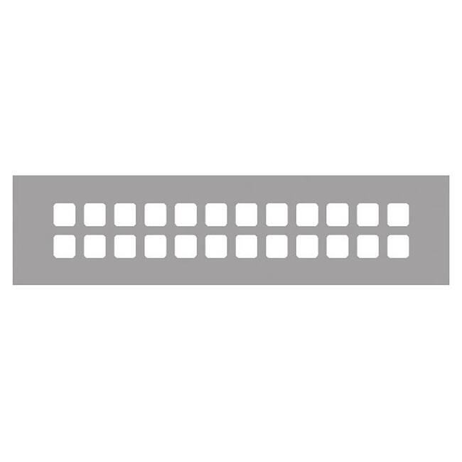 Reggio Registers Grid Series 2-1/4" x 12" Grille with Mounting Holes