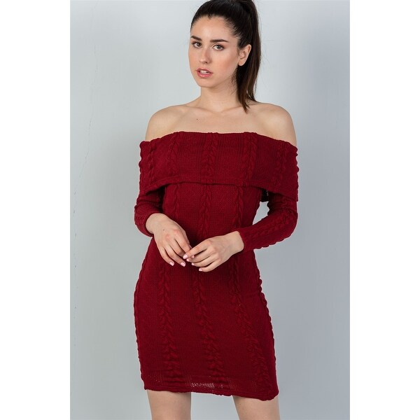 ladies burgundy dress