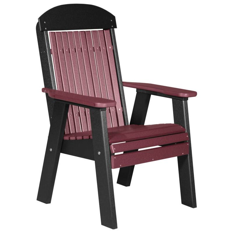 Poly Lumber Classic Bench - 2' - Cherrywood & Black