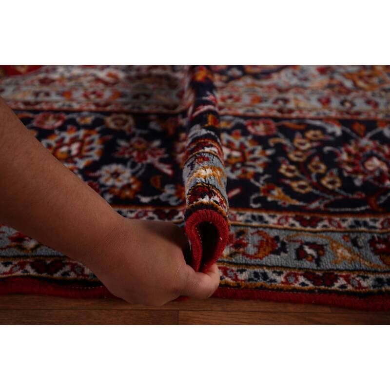 Traditional Kashan Turkish Area Rug Living Room Machine Made Carpet - 9'9" x 12'7"