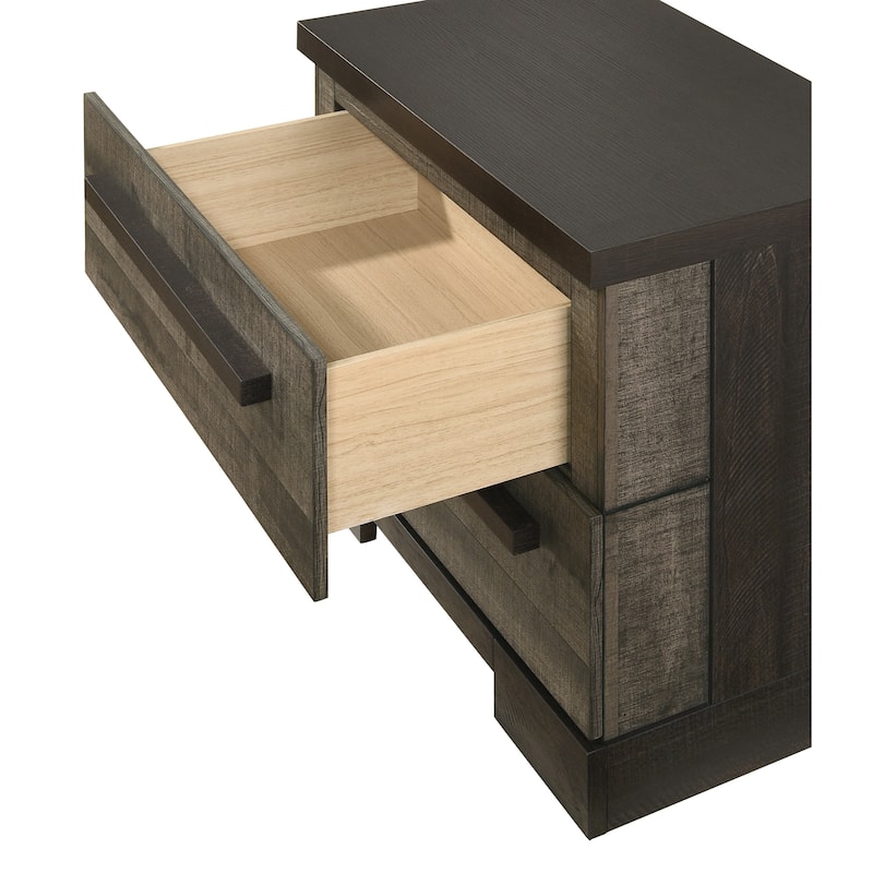 Felicia Gray Upholstered Panel Bed
