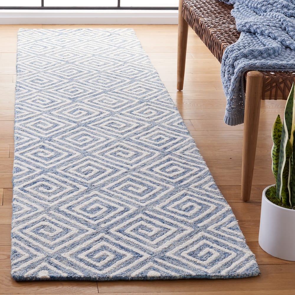 SAFAVIEH Handmade Metro Wencke Geometric Wool Rug