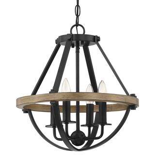 Bellevue McCreary 4 Light 16" Wide Taper Candle Semi-Flush Ceiling