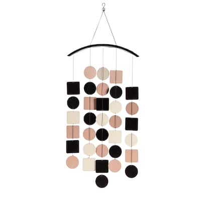 28" Neutral Colors Multi-Shaped Wind Chime