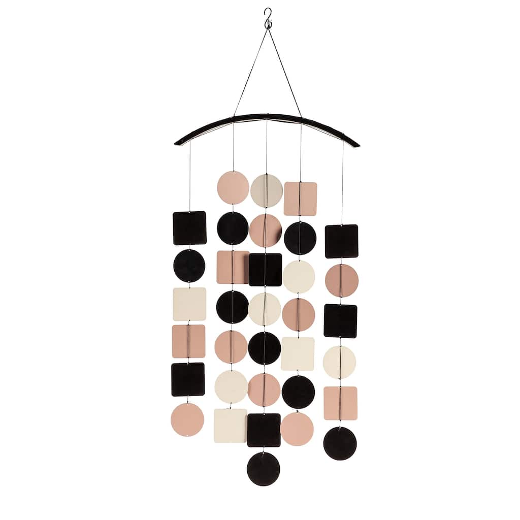 28" Neutral Colors Multi-Shaped Wind Chime