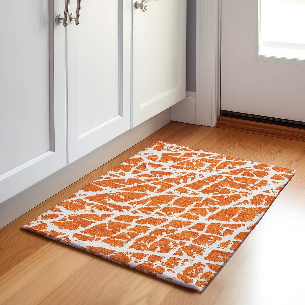 Premium Washable Super Soft Modern Crackle Mayfield Rug