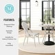 preview thumbnail 27 of 29, Martha Stewart All Weather Woven Bistro Table and Chairs Set with Aluminum Frames - 19"W x 21.75"D x 35"H