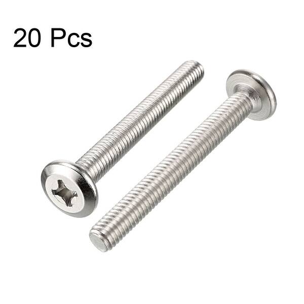 M6x50mm Phillips Screws Furniture Bolts Fastener Carbon Steel 20pcs M6x50mm 20pcs On Sale Overstock 25449235