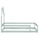 preview thumbnail 33 of 52, Twin Size Wood Bed with House-Shaped Headboard and Fences, Grey