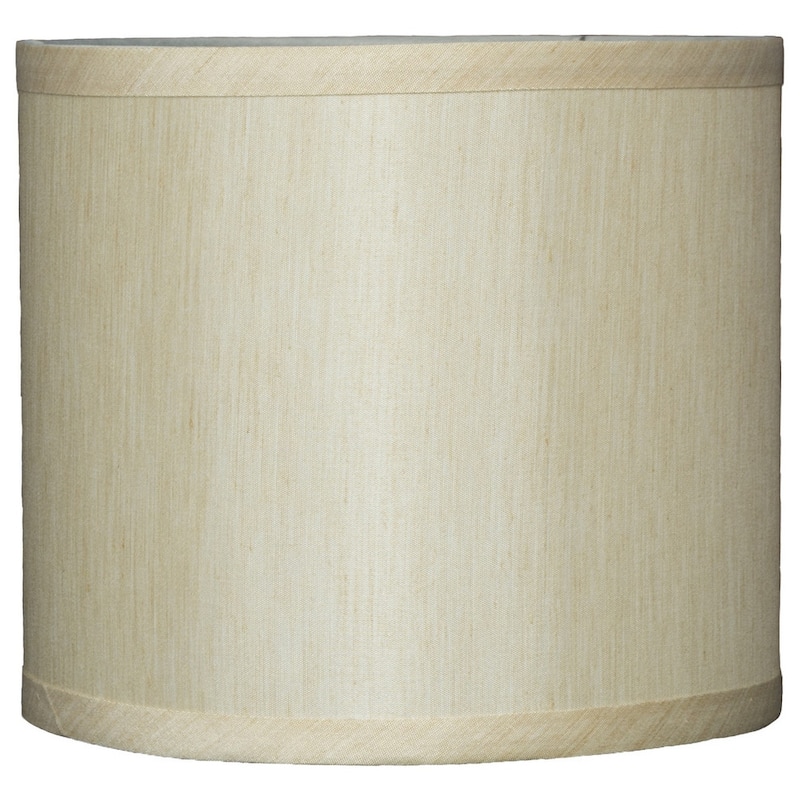 Classic Drum Faux Silk Lamp Shade 8-inch to 16-inch Available - 8" - Cream