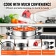 preview thumbnail 11 of 15, VEVOR Steamer Pot, Steamer Pot for Cooking with Stock Pot and Vegetable Steamer