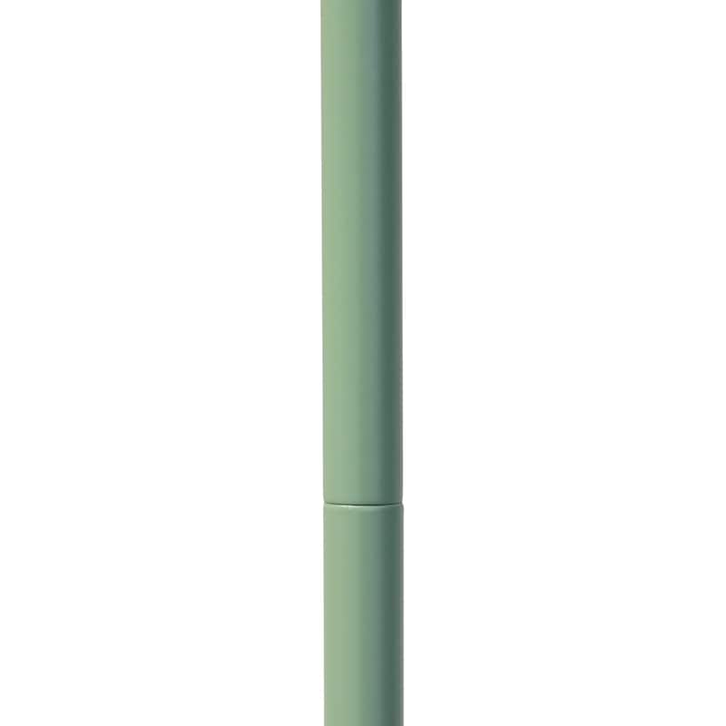 Metal Industrial Cage Floor Lamp with Curved Arm and Rotary Switch - 9.57 x 7.87 x 54.50 in. (L x W x H)
