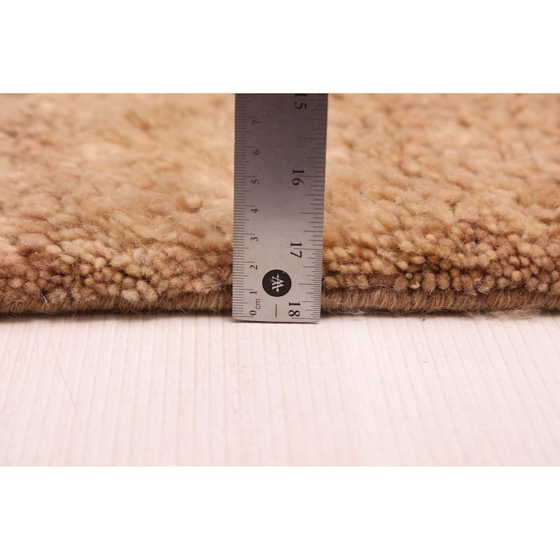 ECARPETGALLERY Hand-knotted Pak Finest Gabbeh Tan Wool Rug - 10'5 x 13'5