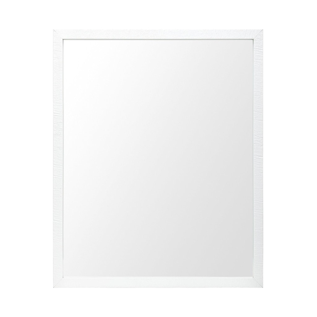 Bristol White 24x30 Faux Wood Frame Bathroom Vanity Mirror - 25.5L x 1.8W x 31.5H