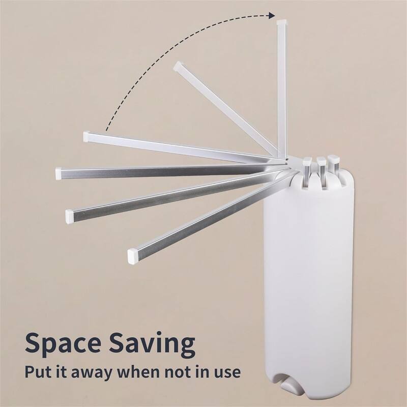 Wall Mounted Tripod Drying Rack - Foldable Design