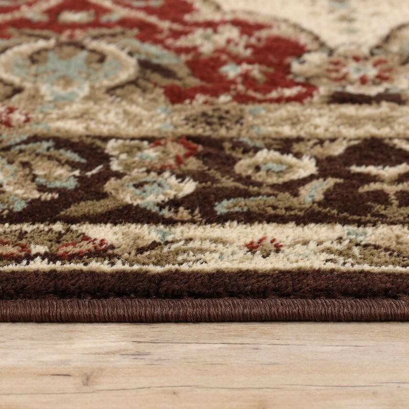 Superior Palmyra Traditional Floral Medallion Indoor Runner or Area Rug