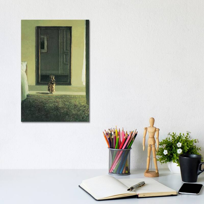 iCanvas "Tiger Rabbit" by Michael Sowa Canvas Print - 12x8x0.75