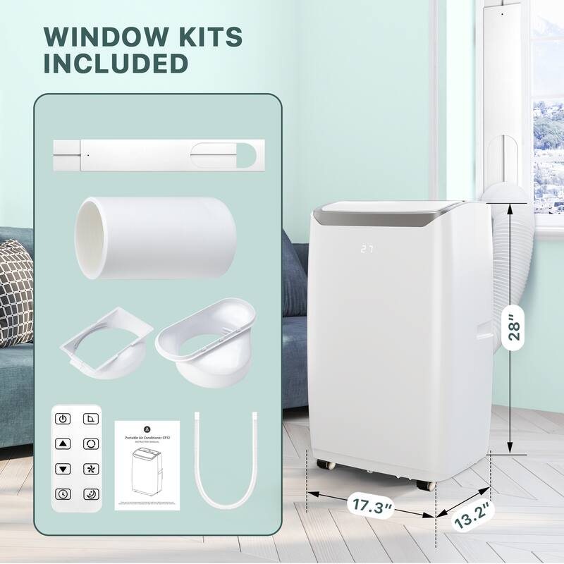 12000 BTU Portable Air Conditioner with Remote Control