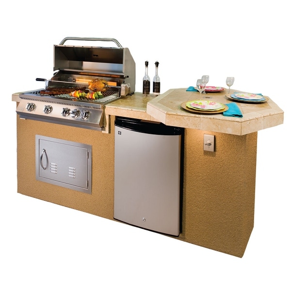 bbq island with bar