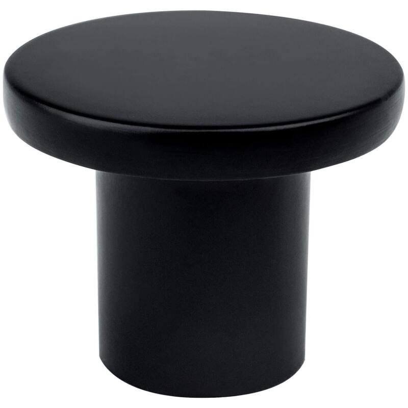 Berenson 6076-1-C Art Tech - Disc 1-1/8" Round Flat Cabinet Knob / - Black