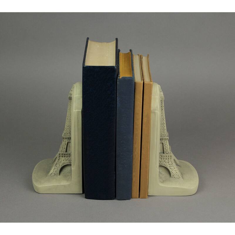 Historical Wonders Collection Eiffel Tower Bookends Bookshelf Art - 7.25 X 3.5 X 4.25 inches