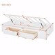 preview thumbnail 12 of 23, Twin Bunk Bed with Lift & Storage - Clothing Organizer, Spacious Drawers, Shelving - Ideal for Kids & Teens