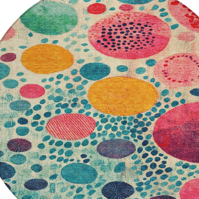 HomeRoots Geometric Transitional Rectangle Outdoor Rug