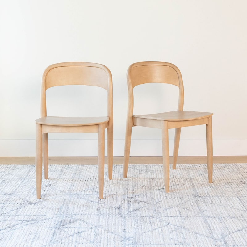 Plank and Beam Loar Mid-Century Modern Solid Wood Dining Chair