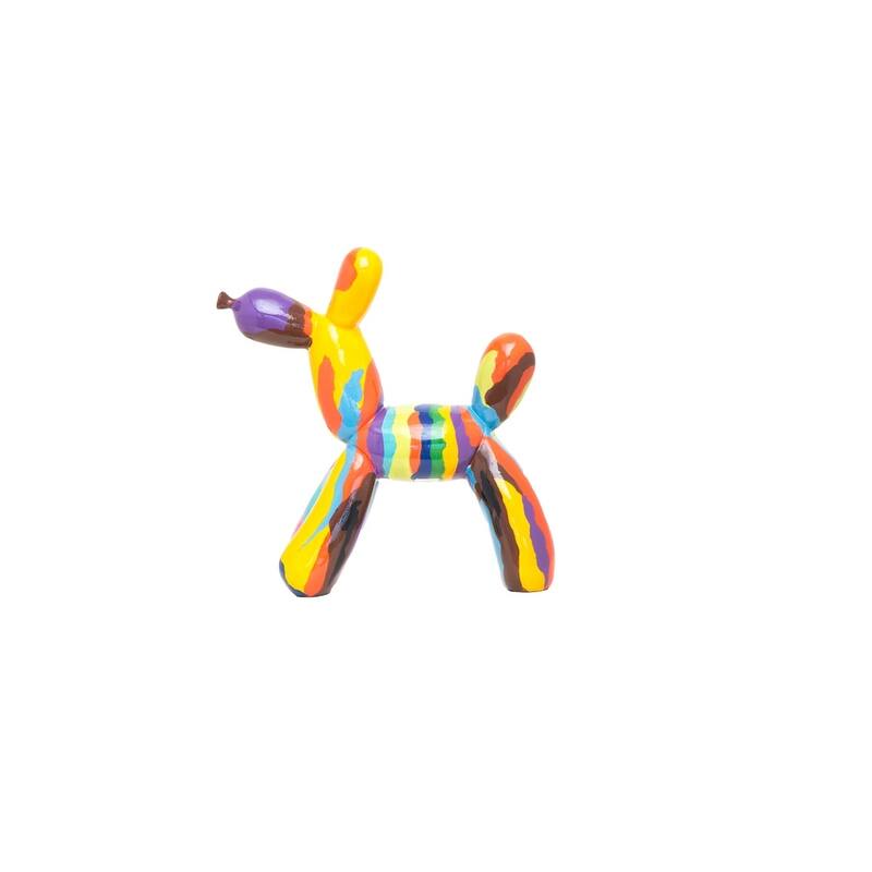 Interior Illusions Plus Graffiti Resin Dog Sculpture - 12" tall
