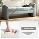 preview thumbnail 7 of 30, Elizabeth Modern Chenille Fabric Upholstered Bench with MInimal Assembly By HULALA HOME