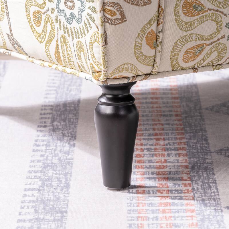 GDFStudio - Fabric Upholstered Accent Chair with Birch Legs