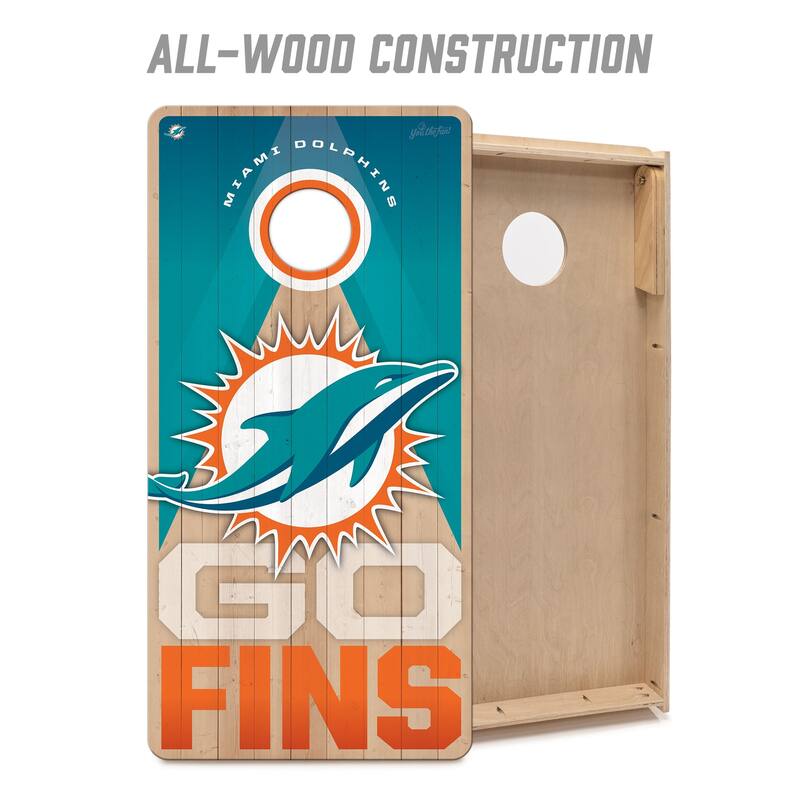 Miami Dolphins NFL 2x4 Professional Cornhole Board Set