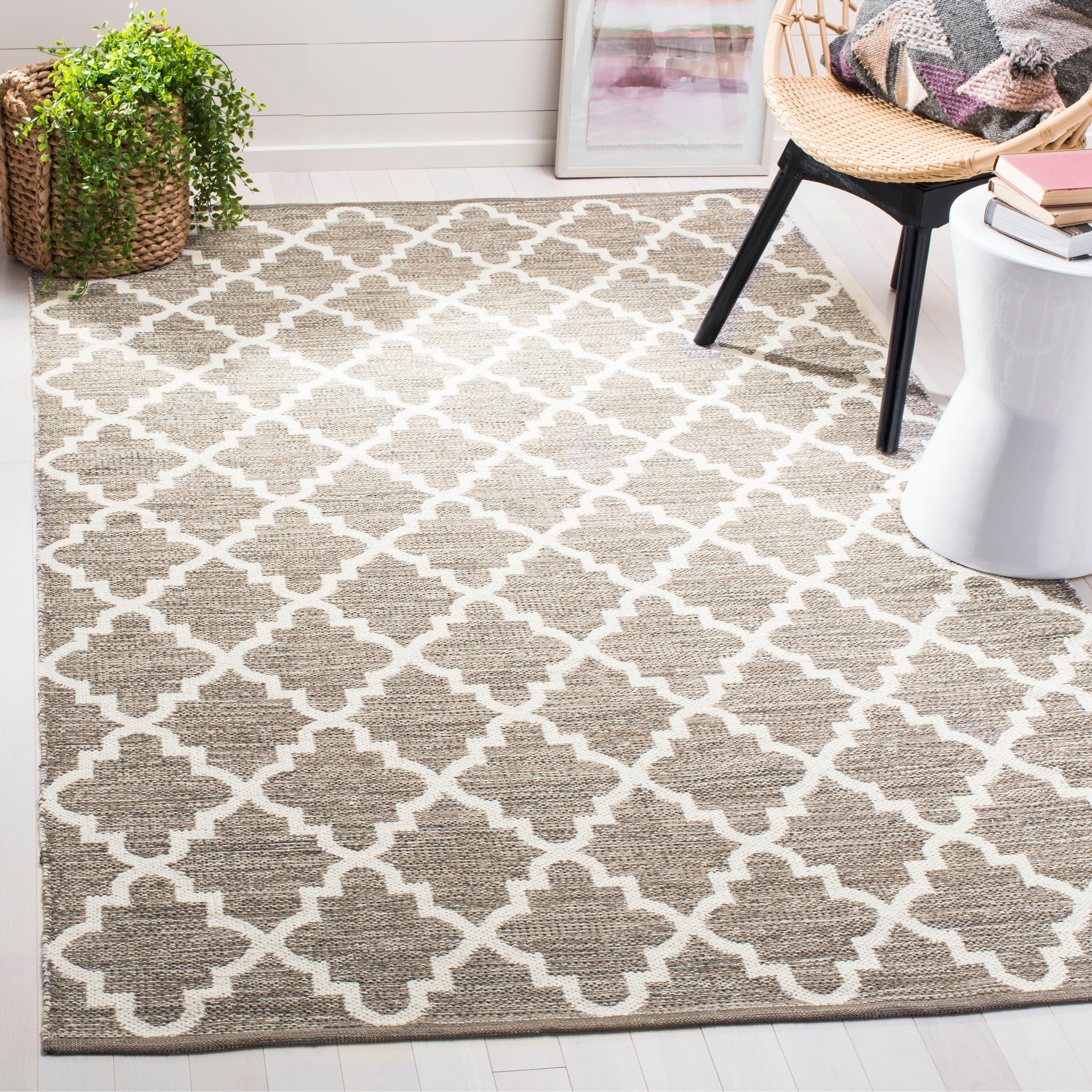 SAFAVIEH, Handmade Flatweave Montauk Gitte Casual Cotton Rug