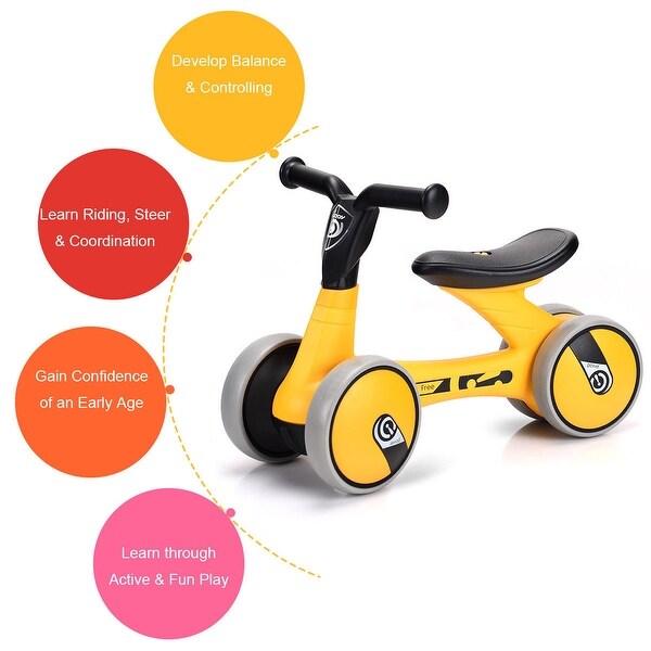 yellow toddler bike