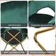preview thumbnail 8 of 28, Costway Modern Velvet Accent Chair Upholstered Vanity Chair w/Golden - See Details