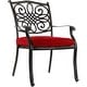 preview thumbnail 10 of 15, Hanover Traditions 11-Piece Dining Set in Red with Ten Stationary Dining Chairs and an Extra-Long Dining Table