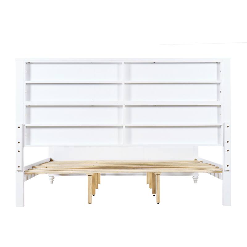 Christopher Knight Home - Silverton Modern 3-Piece Bedroom Set with Classic Grooved Panels Bed Frame & Matching Nightstands